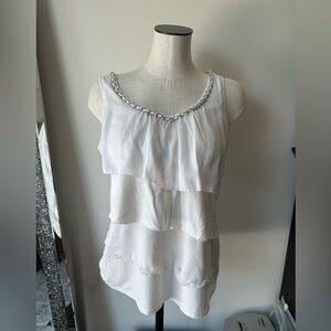 Elegant White Sleeveless Top - White House Black Market